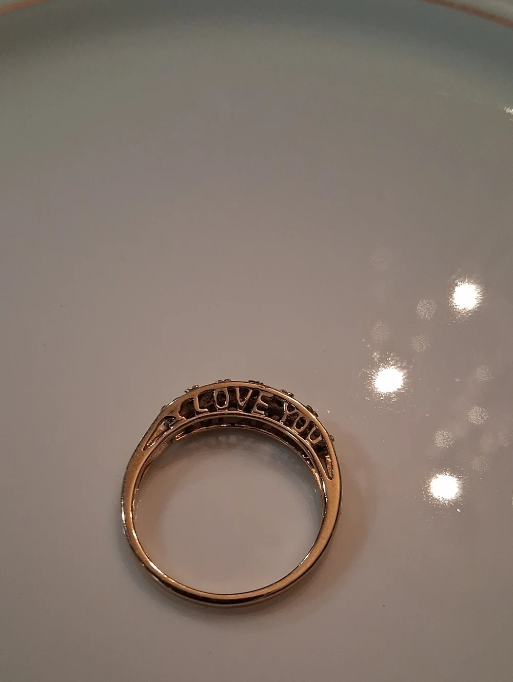 I Love You Ring Sz 8